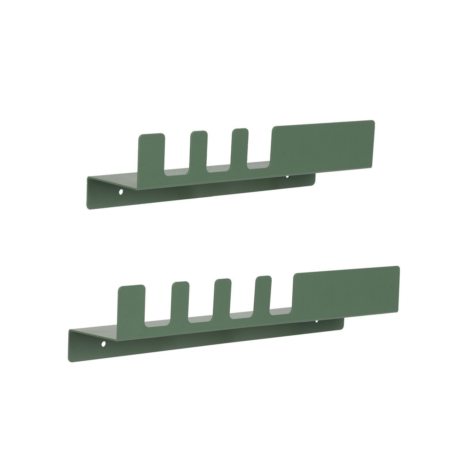 Floordirekt Wandregal Metall, Wohndekoration aus Paulowniaholz, Wandregal