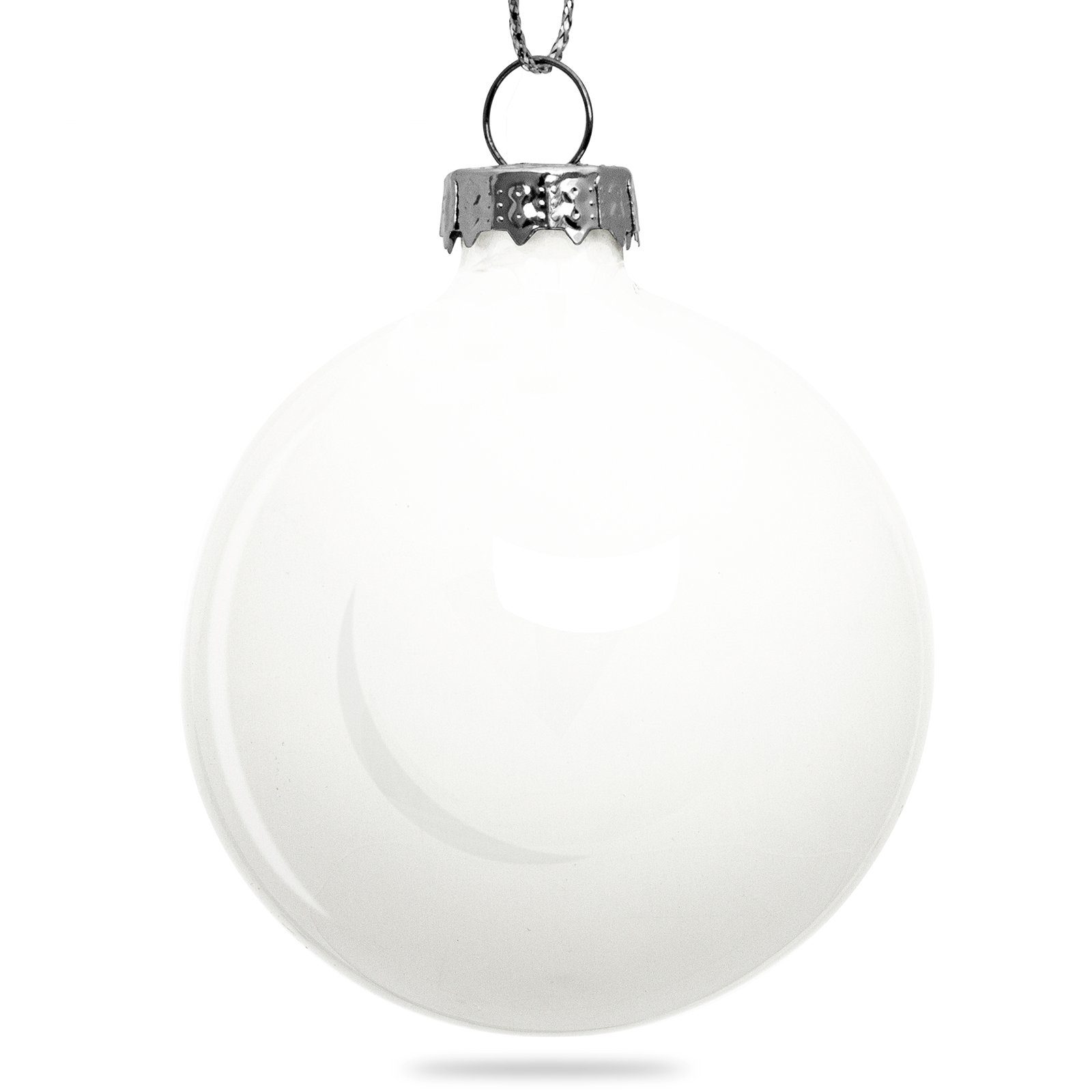 SIKORA Christbaumschmuck Essentials 4er-Set traditionelle Christbaumkugeln aus Glas - hochglanz - 6 Farben 3 Größen
