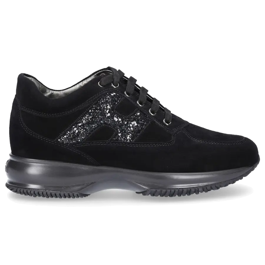 Hogan - Sneaker low 9KE Veloursleder - schwarz