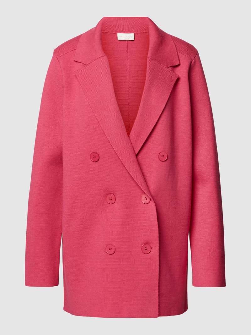Blazer mit Reverskragen Modell 'DOUBLE BUTTONED BLAZER' in pink
