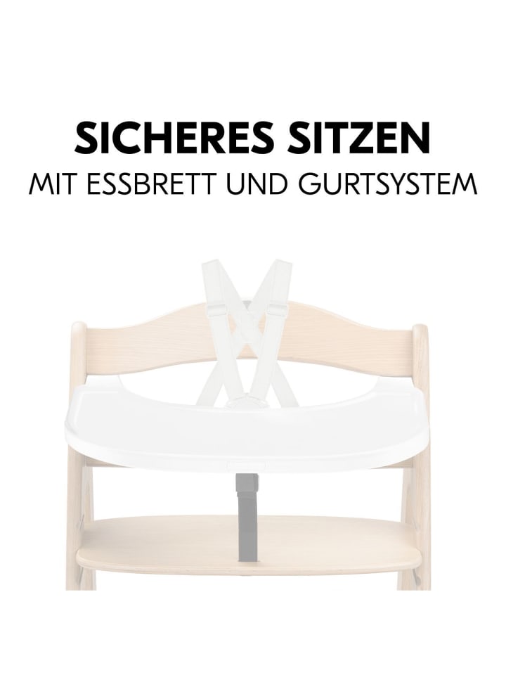 Hauck Hochstuhl Arketa Beech - im Sparset inkl. in weiss,grau günstig kaufen onesize