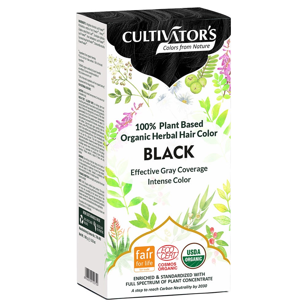 Cultivators Herbal Hair Color Black 100 g