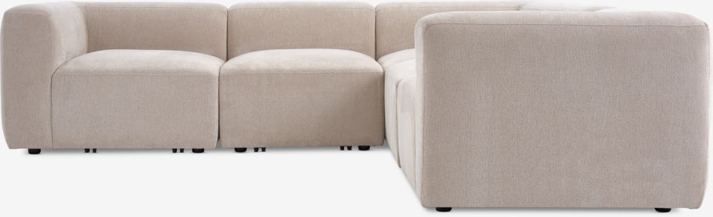 SKEJBY SKEJBY Sofá modular de canto de 5 lugares em tecido areia