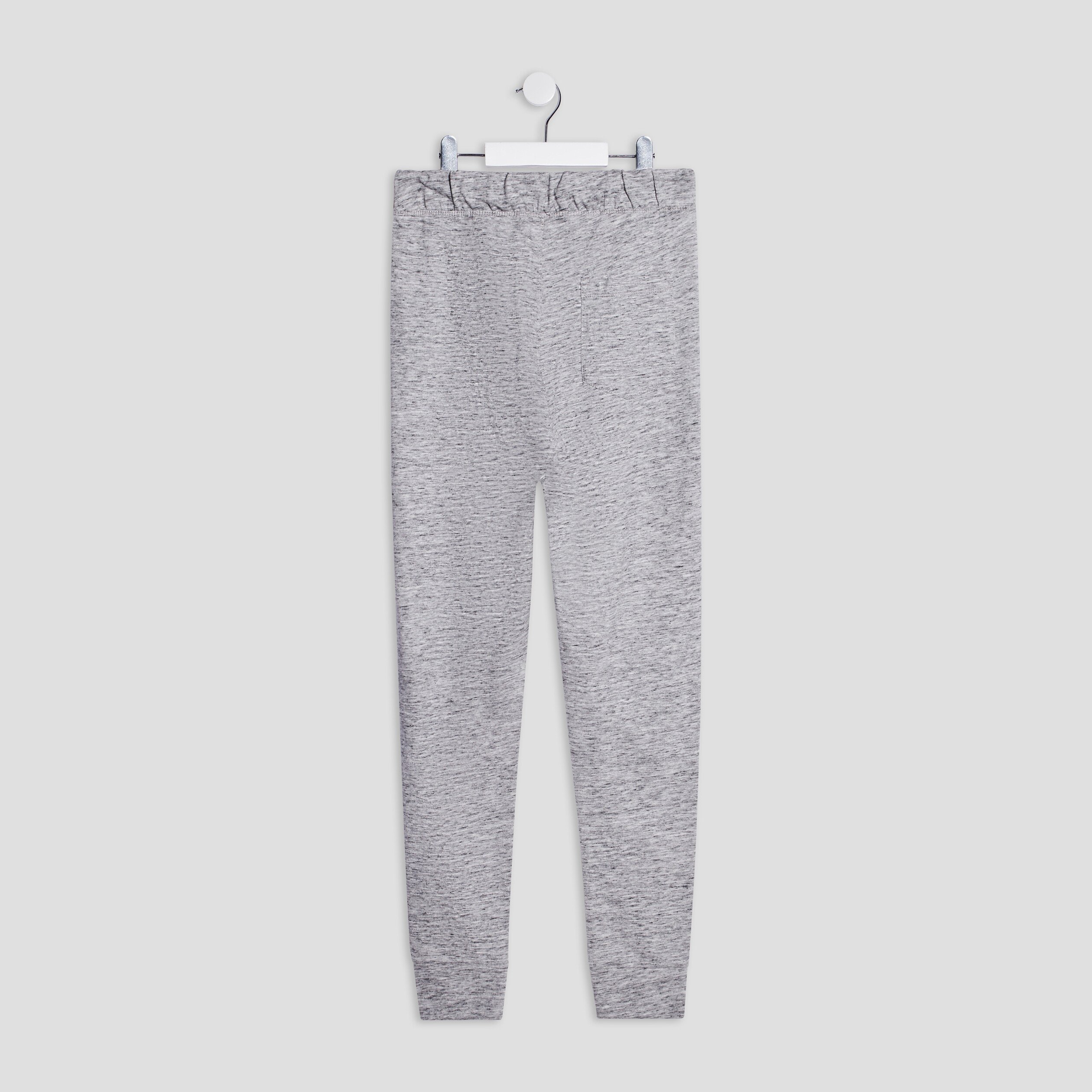 Pantalon jogging en coton gris homme | La Halle
