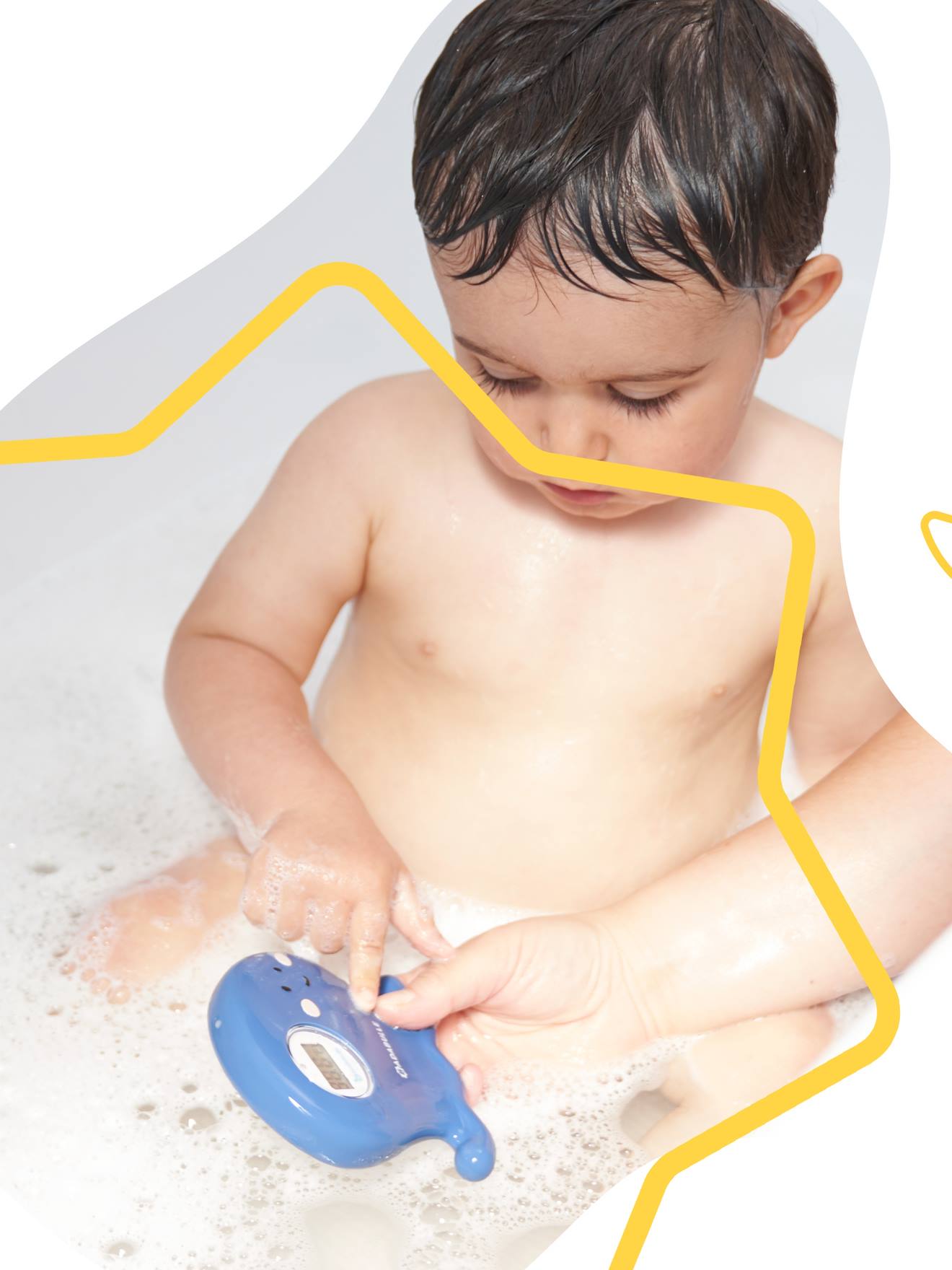 Thermomètre de bain et d’ambiance BADABULLE Poulpe bleu