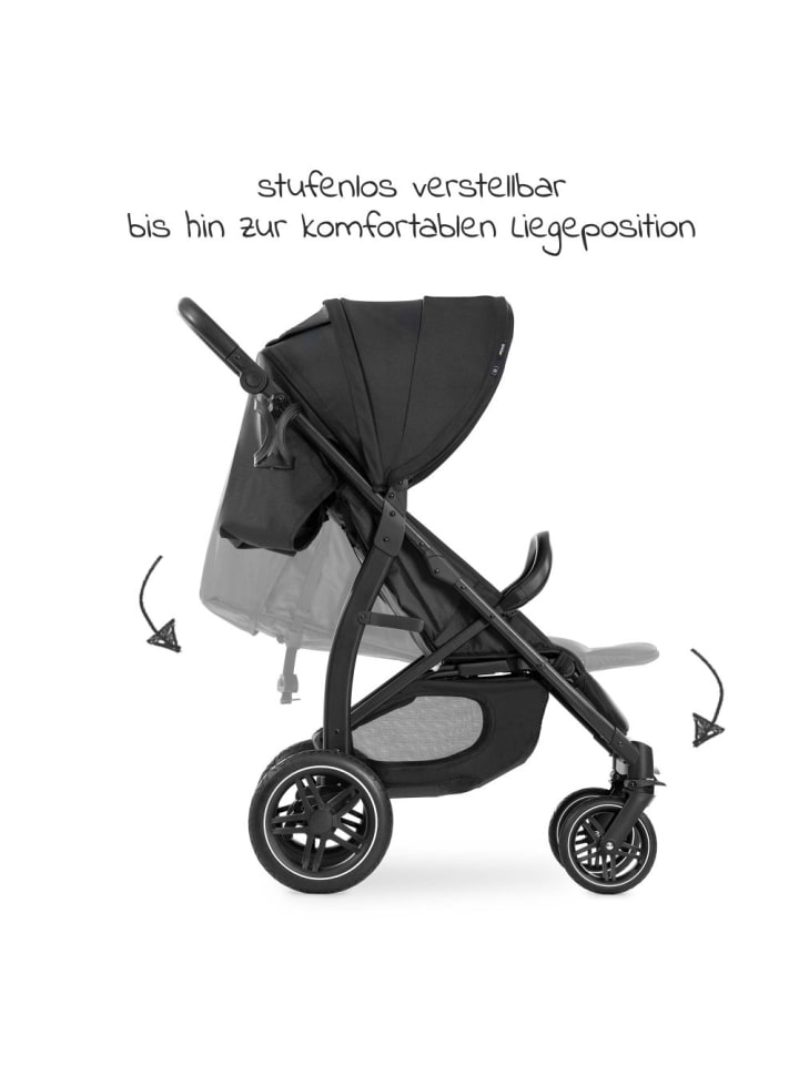 Hauck Buggy Rapid 4D (bis 25 kg) - XL Verdeck & All-Terrain in schwarz günstig kaufen onesize