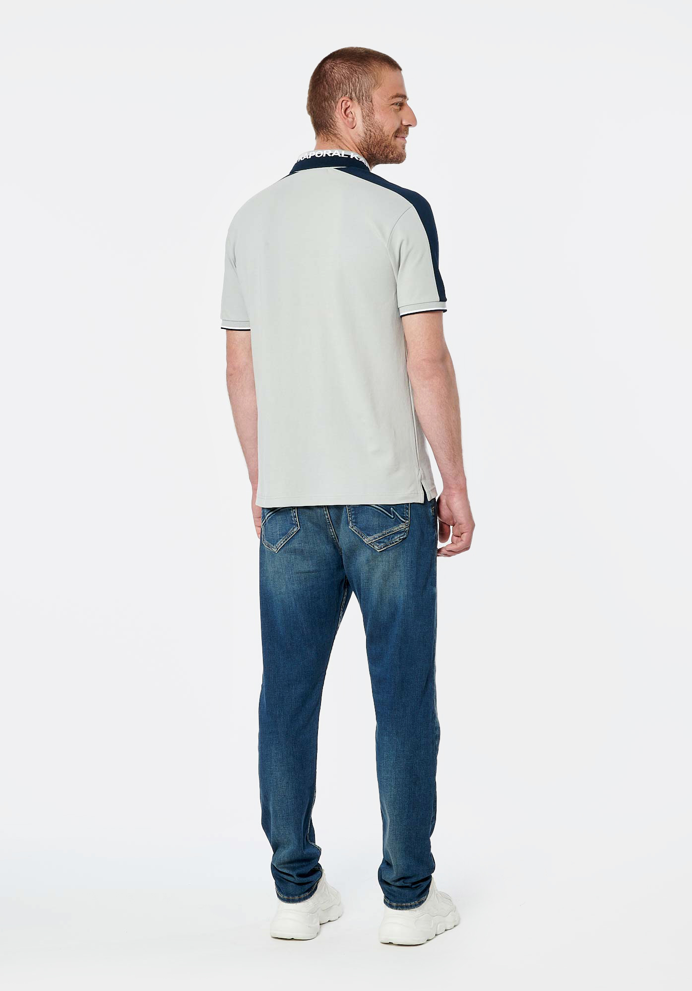 RIO    Polo gris homme