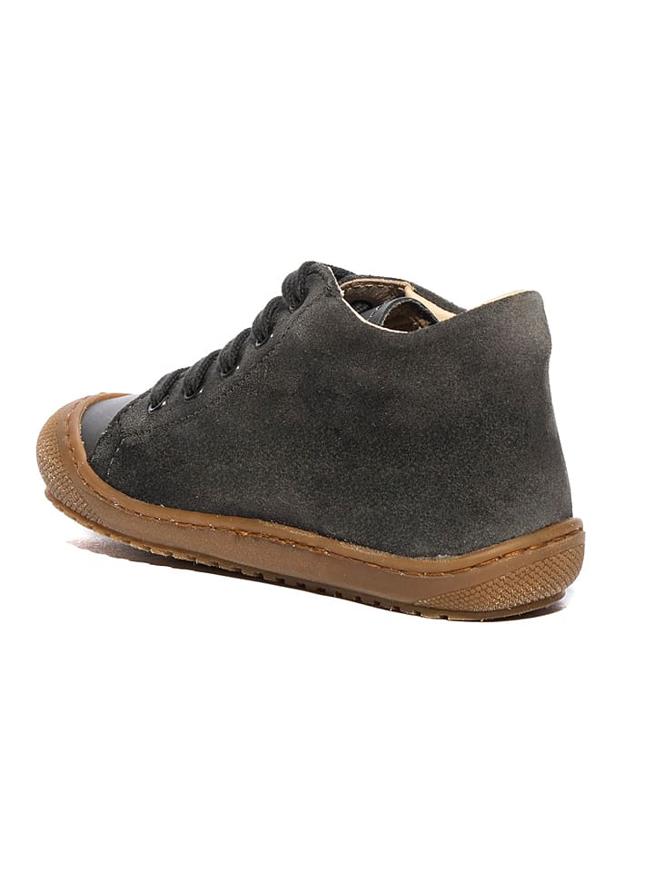 Naturino Leder-Sneakers in Anthrazit günstig kaufen