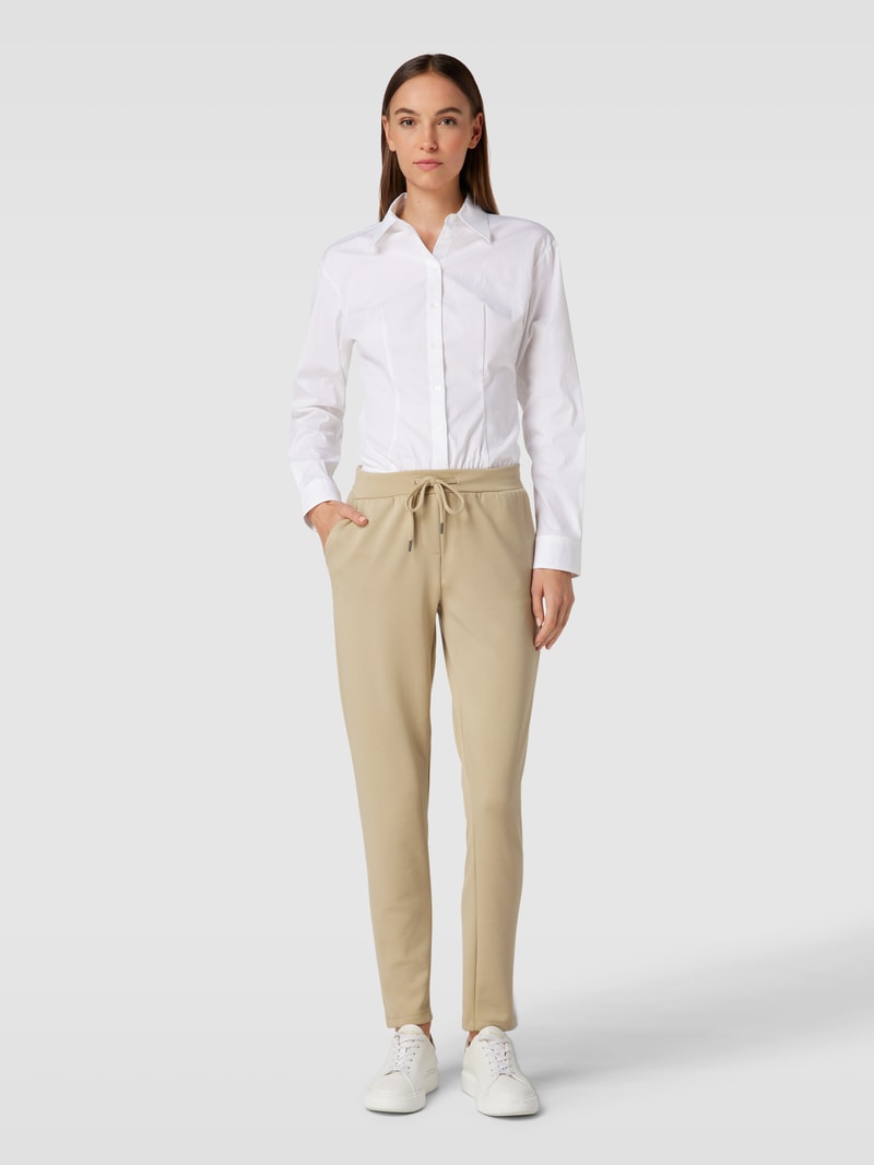 Sweatpants mit elastischem Bund Modell 'BANU' in sand