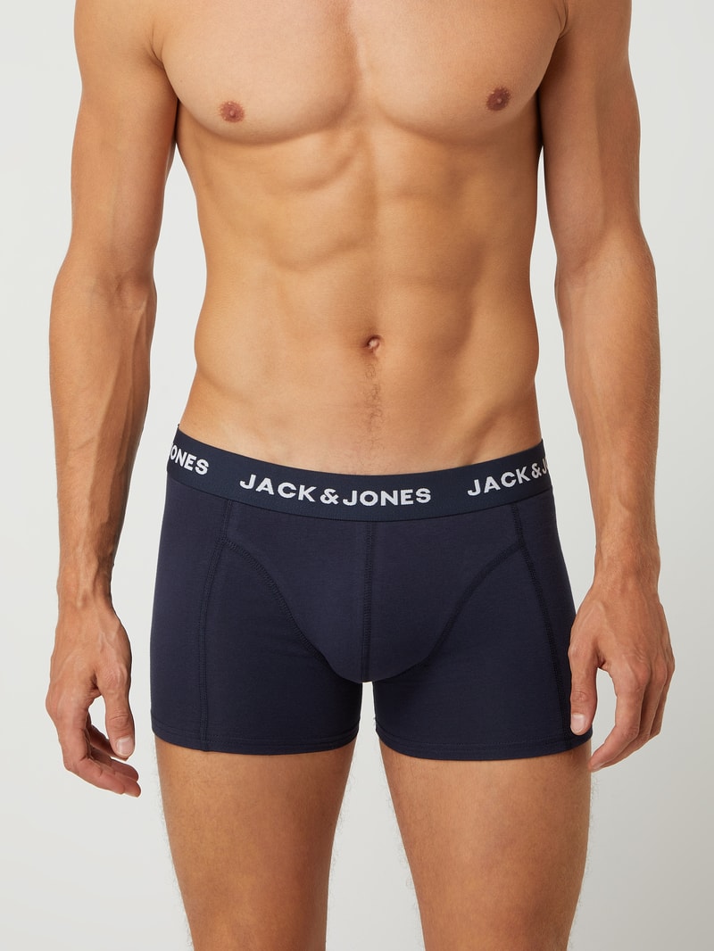 Comfort Fit Trunks mit Stretch-Anteil im 3er-Pack Modell 'Anthony' in marineblau