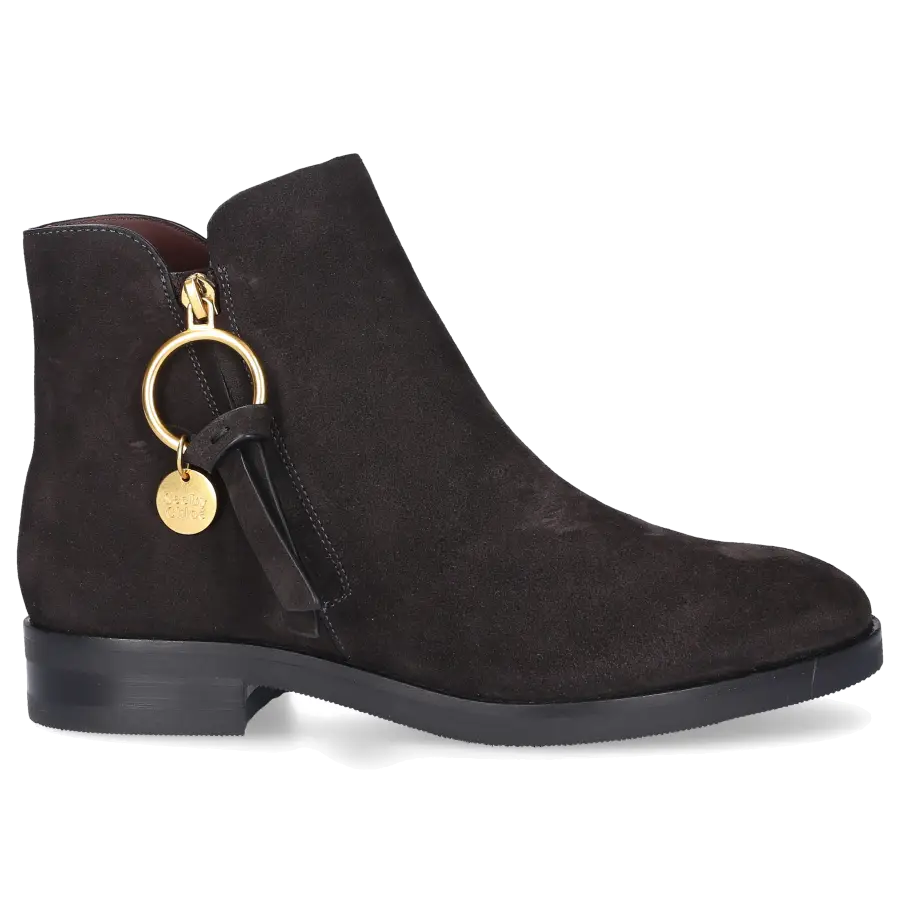SEE BY CHLOÉ - Stiefeletten SB331 Veloursleder - grau