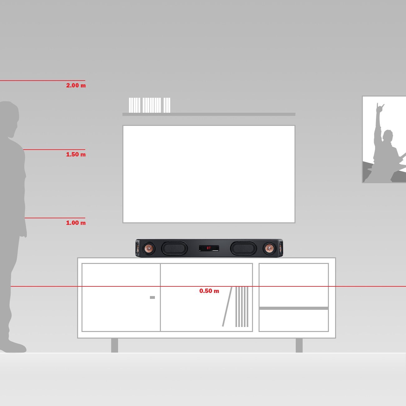 Teufel CINEBAR ULTIMA Soundbar (HDMI, Bluetooth, 380 W, 6 High-Performance-Töner mit eingebautem XXL-Subwoofer)