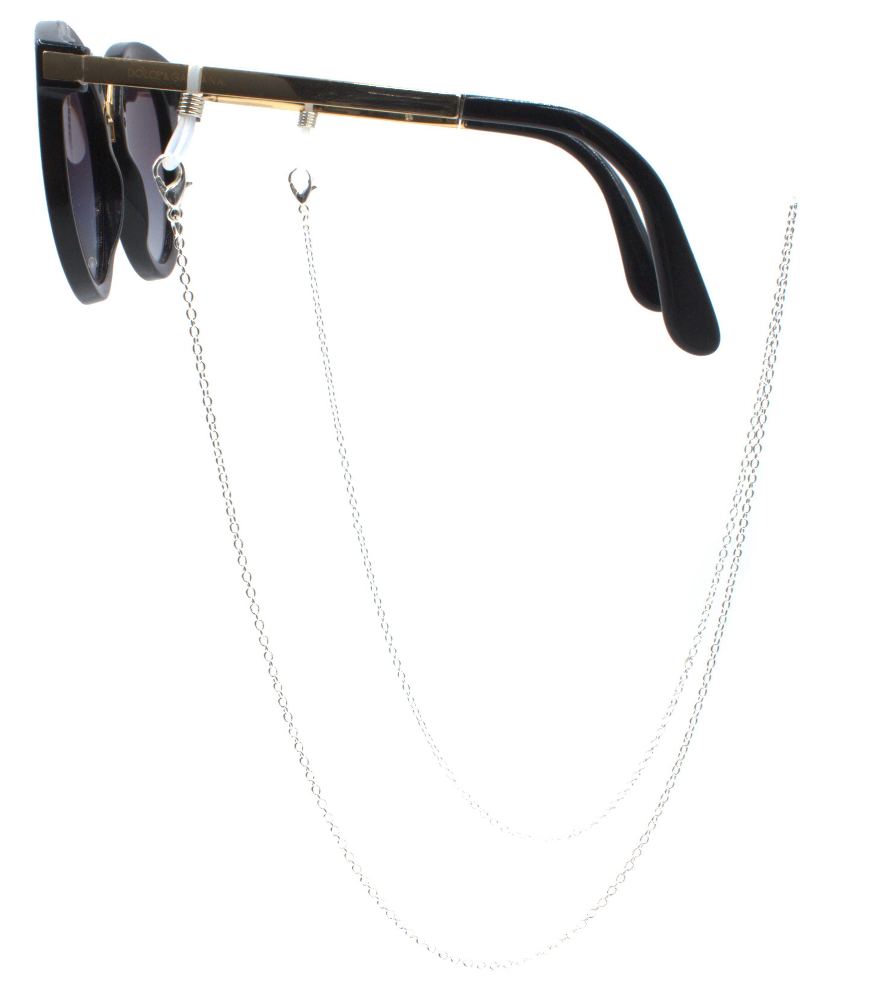 GERNEO Brillenkette GERNEO® - Nizza – korrosionsbeständige Brillenkette & Maskenhalter, vergoldet oder versilbert – einzigartig hochwertige Brillenkette