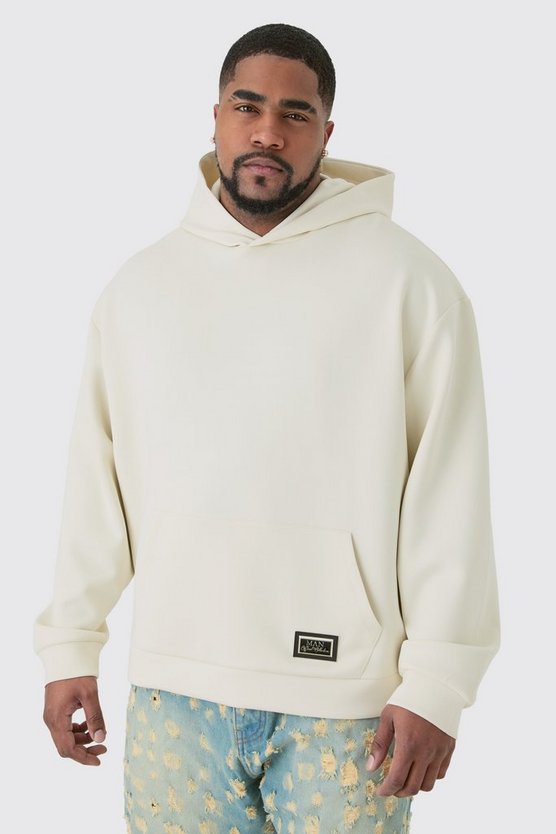 Plus kastiger Oversize Scuba Hoodie
