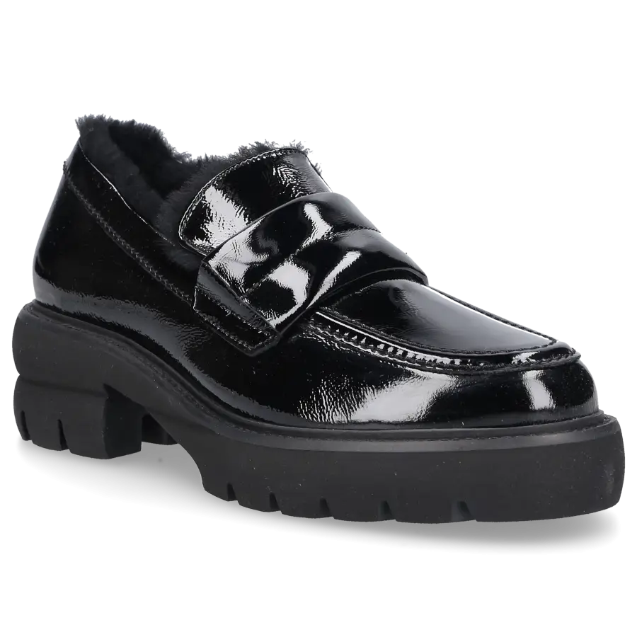 305 SOBE - Loafer CHAPLIN Lackleder - schwarz