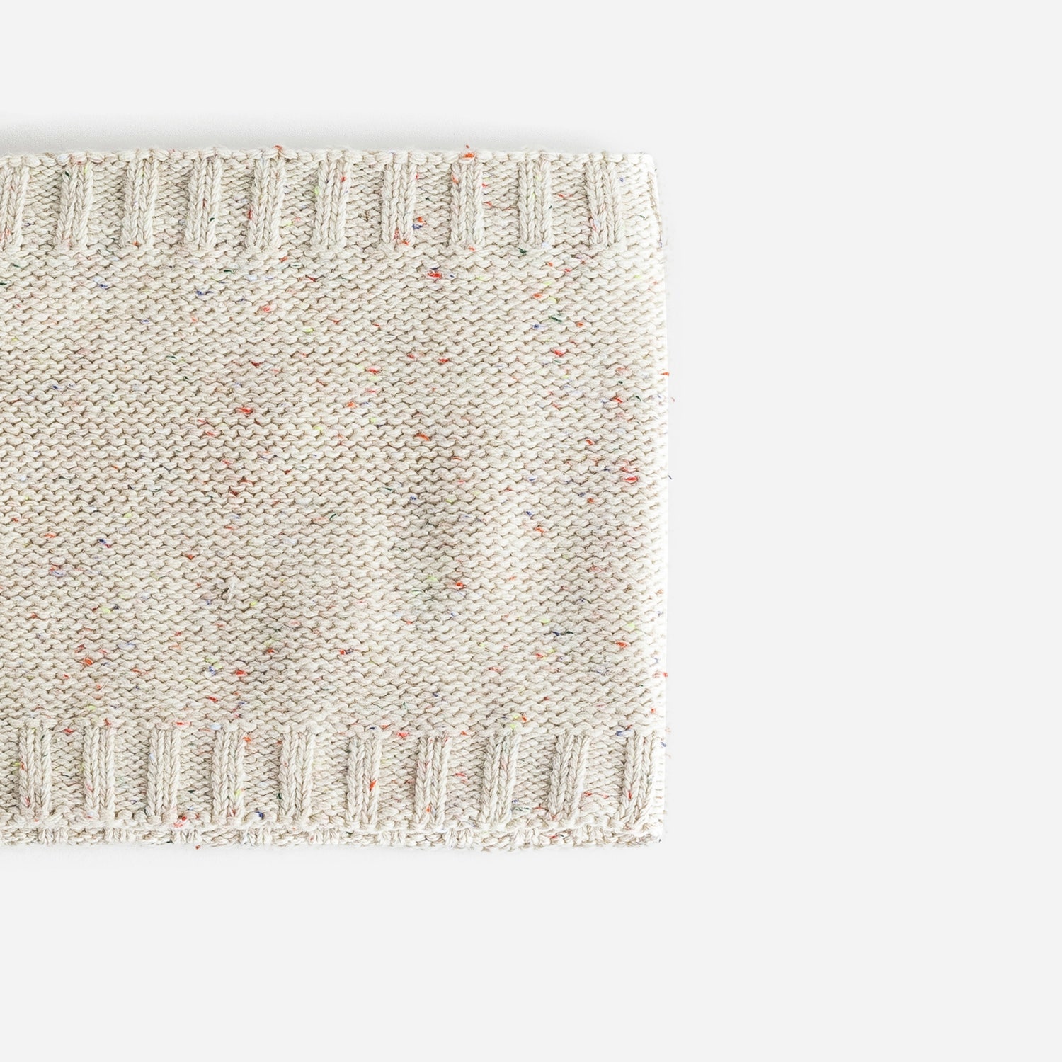 Snood beige chiné doublé polaire