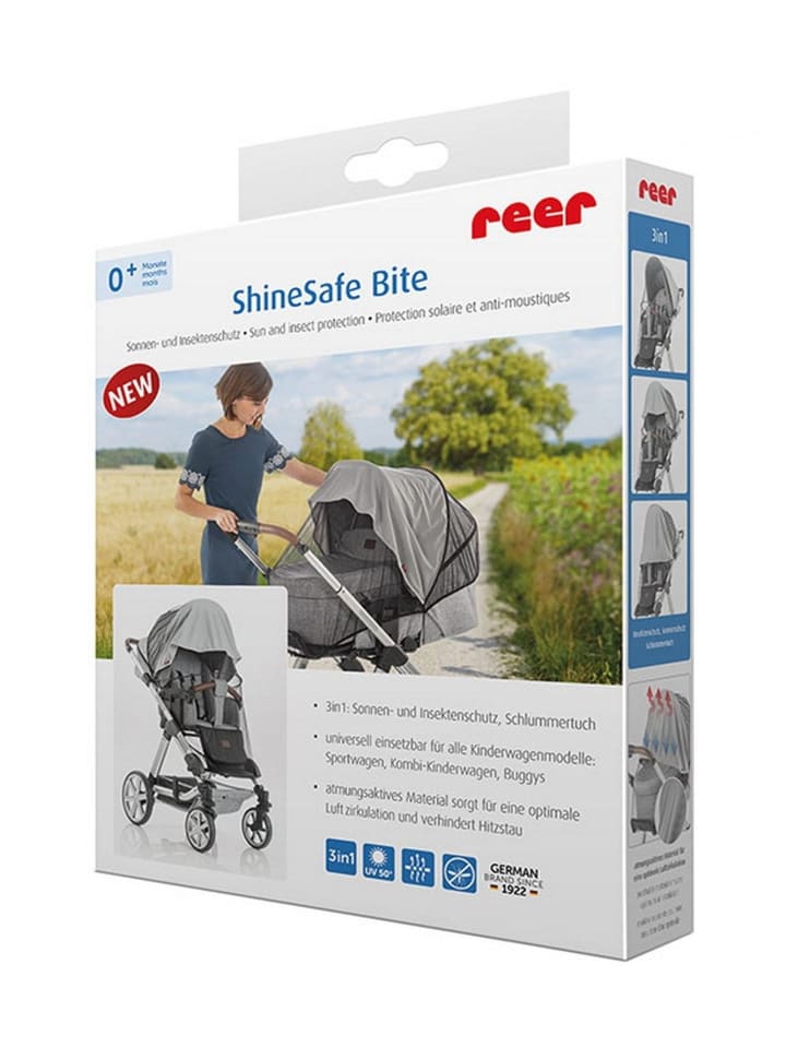 Reer ShineSafe Bite Sonnen- und Insektenschutz in Grau ab 0 Monate günstig kaufen onesize