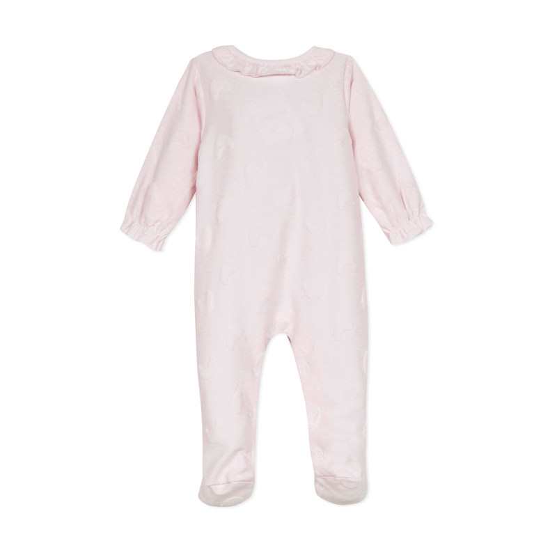Dors-bien bébé fille rose en velours dévoré naissance Absorba