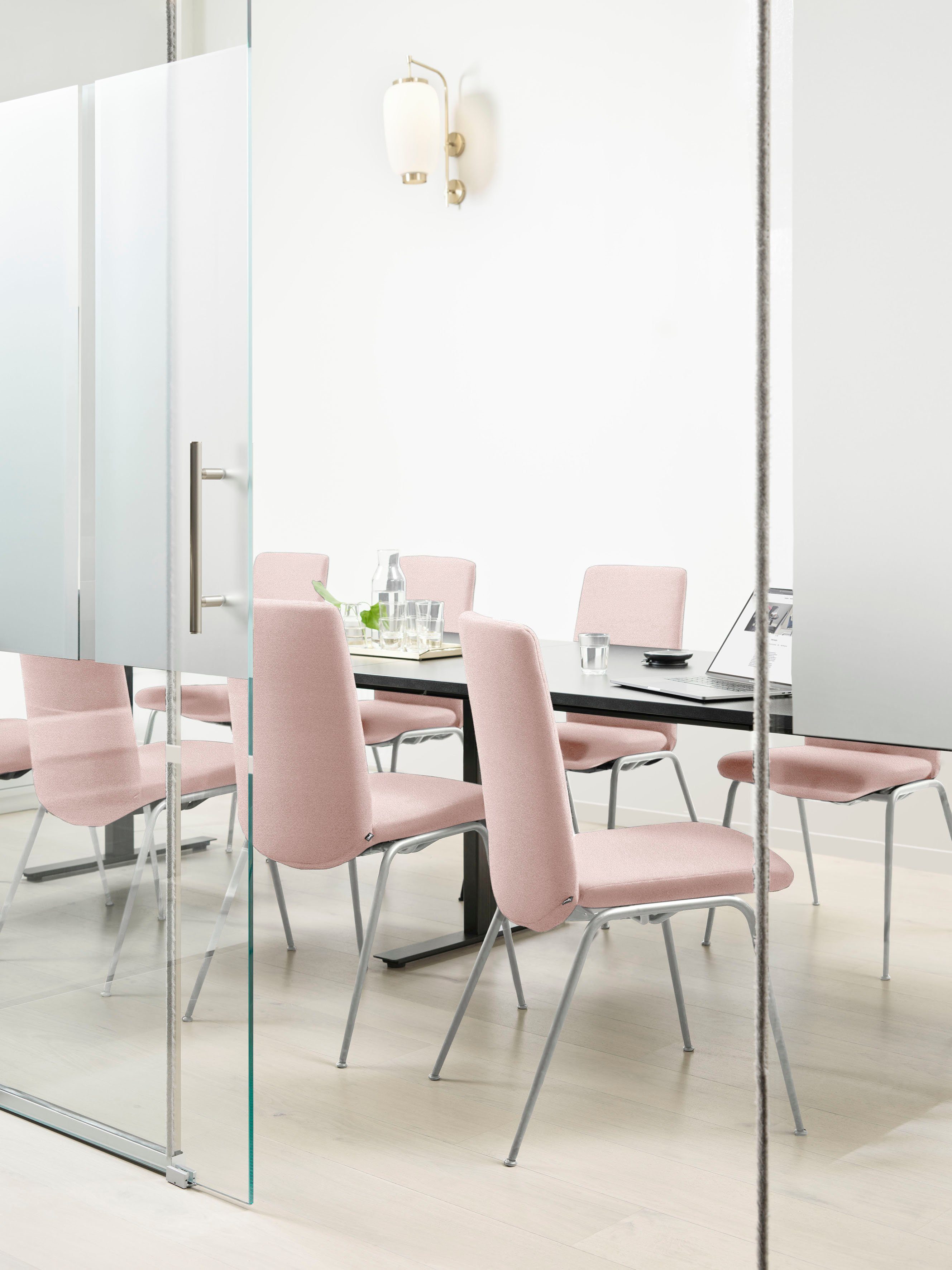 Stressless® Polsterstuhl Laurel, Low Back, Größe M, mit Beinen aus Stahl in Chrom matt