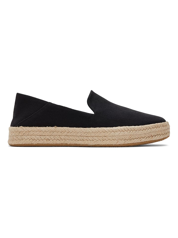 TOMS Espadrilles in Schwarz günstig kaufen