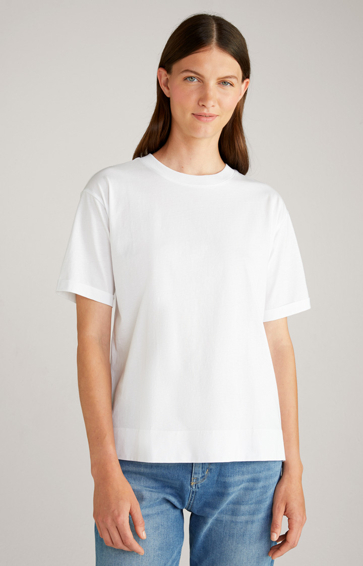 Baumwoll-T-Shirt in Weiß
