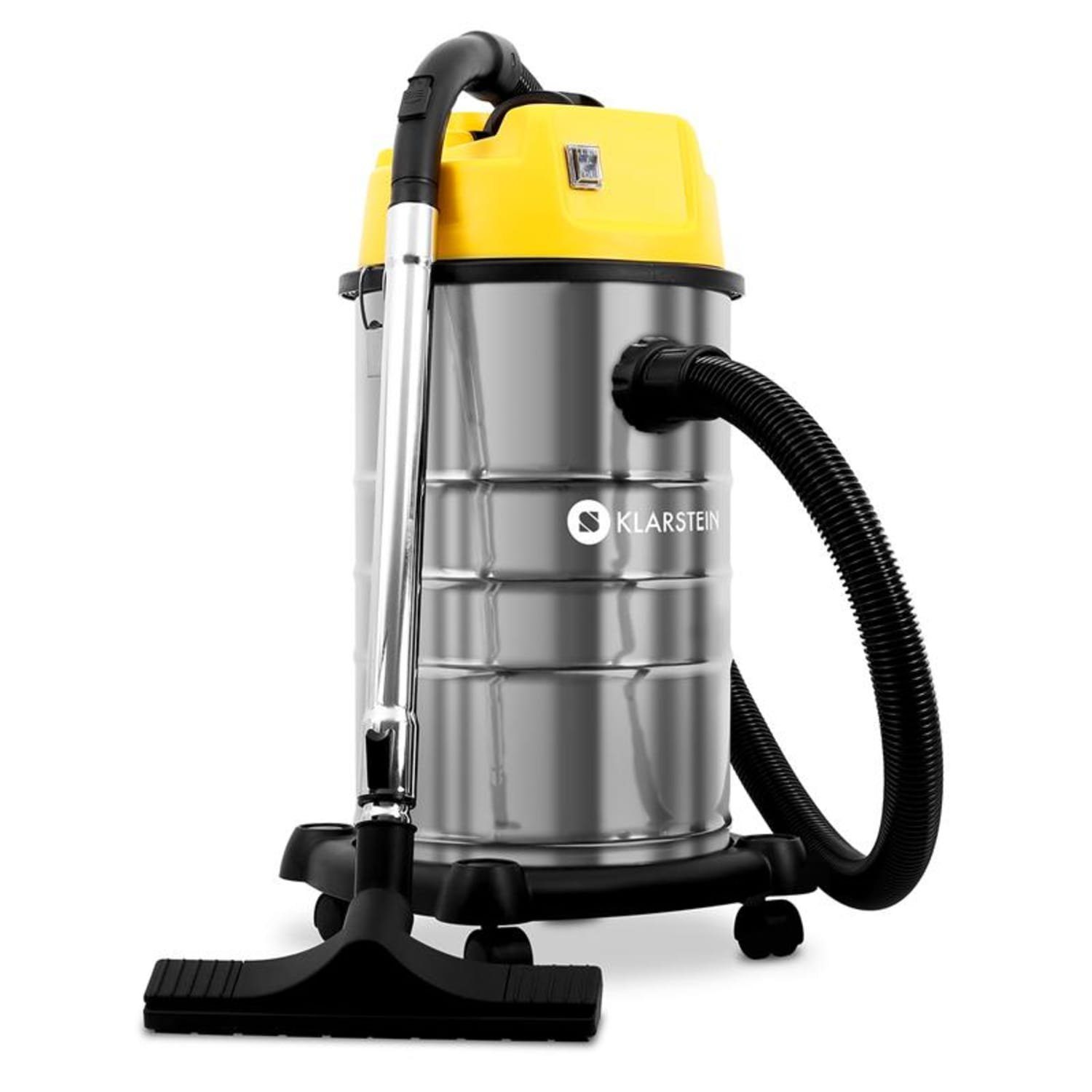 Klarstein Nass-Trocken-Sauger IVC-30 Nass-/Trockensauger umfangreiches Zubehör 30L 1800W, 1400 W, Trocken Nasssauger Industriestaubsauger beutellos Saugwischer Sauger