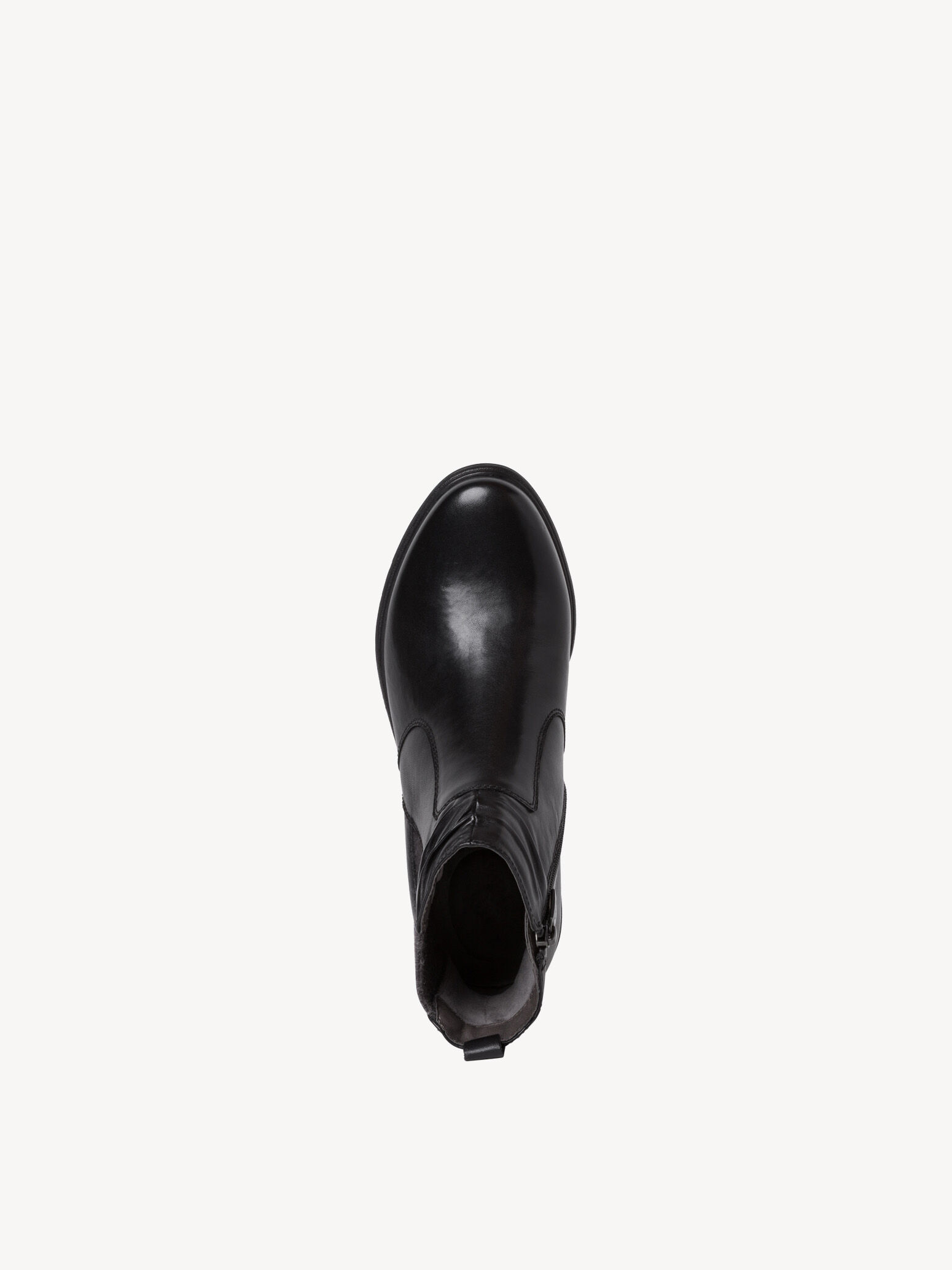 Bottine Chelsea en cuir - noir