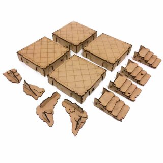 MDF Terrain Scenery: Urban Ruins 03