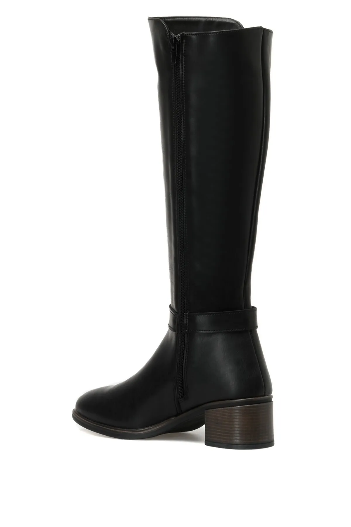 Polaris  320236.z 2pr Schwarze Damenstiefel mit Absatz
