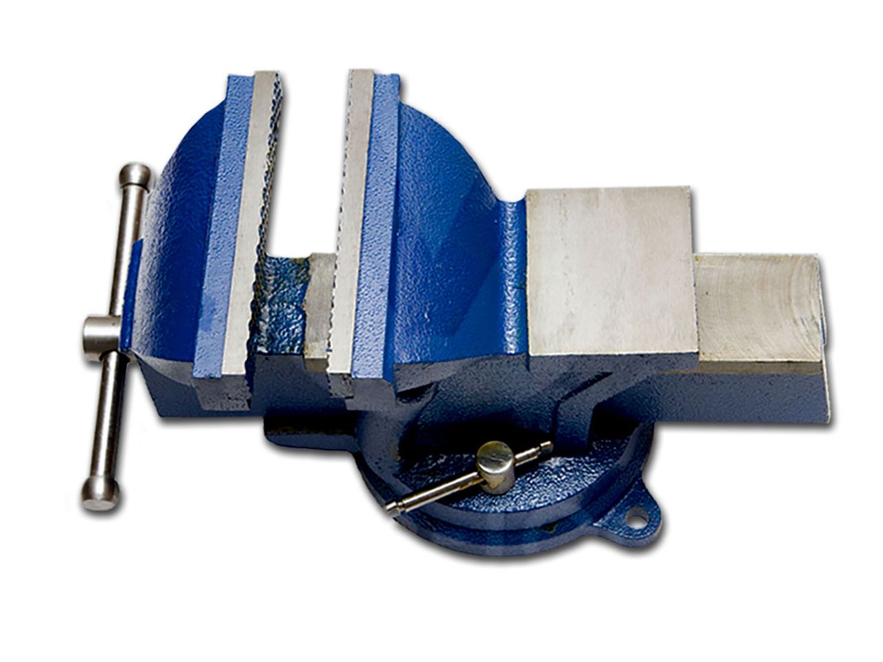 Vago-Tools Schraubstock Werkbankschraubstock 200mm drehbar 360° für Werkbank