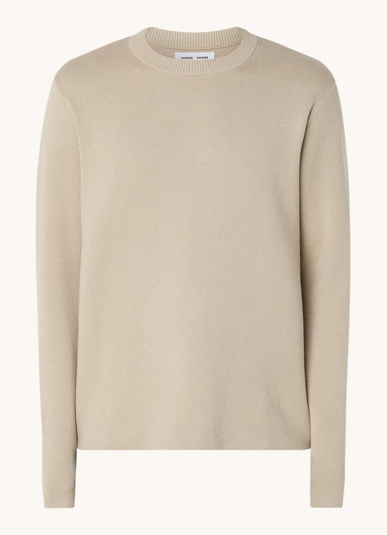 SAMSØE SAMSØE Maglione Saniklas a maglia fine in misto cotone biologico