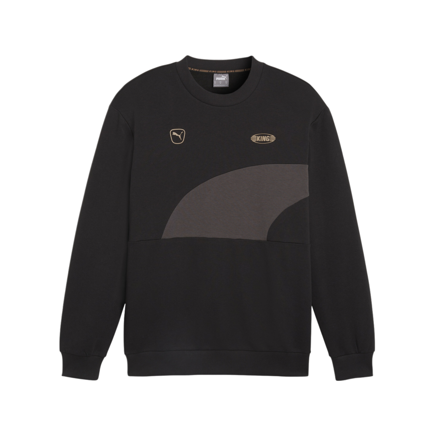 PUMA KING Top Crew Sweatshirt Schwarz Grau F04