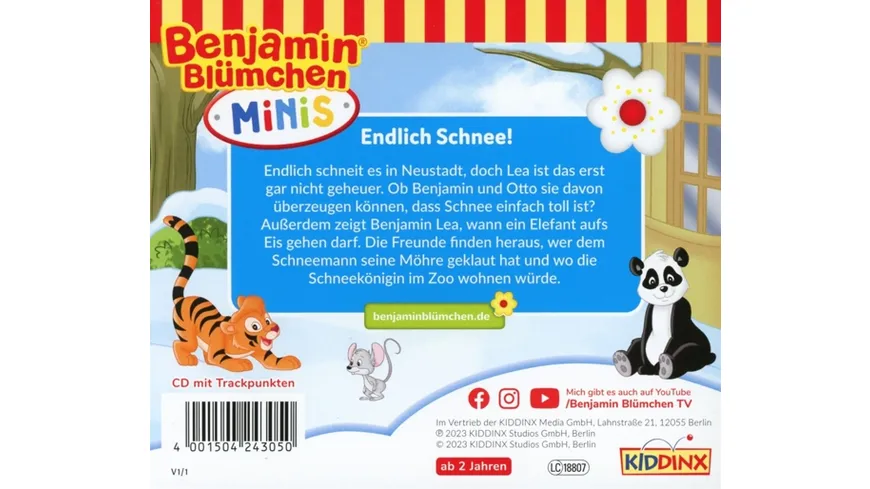 Benjamin Minis-Folge 5:Endlich Schnee!/Ein Elefant