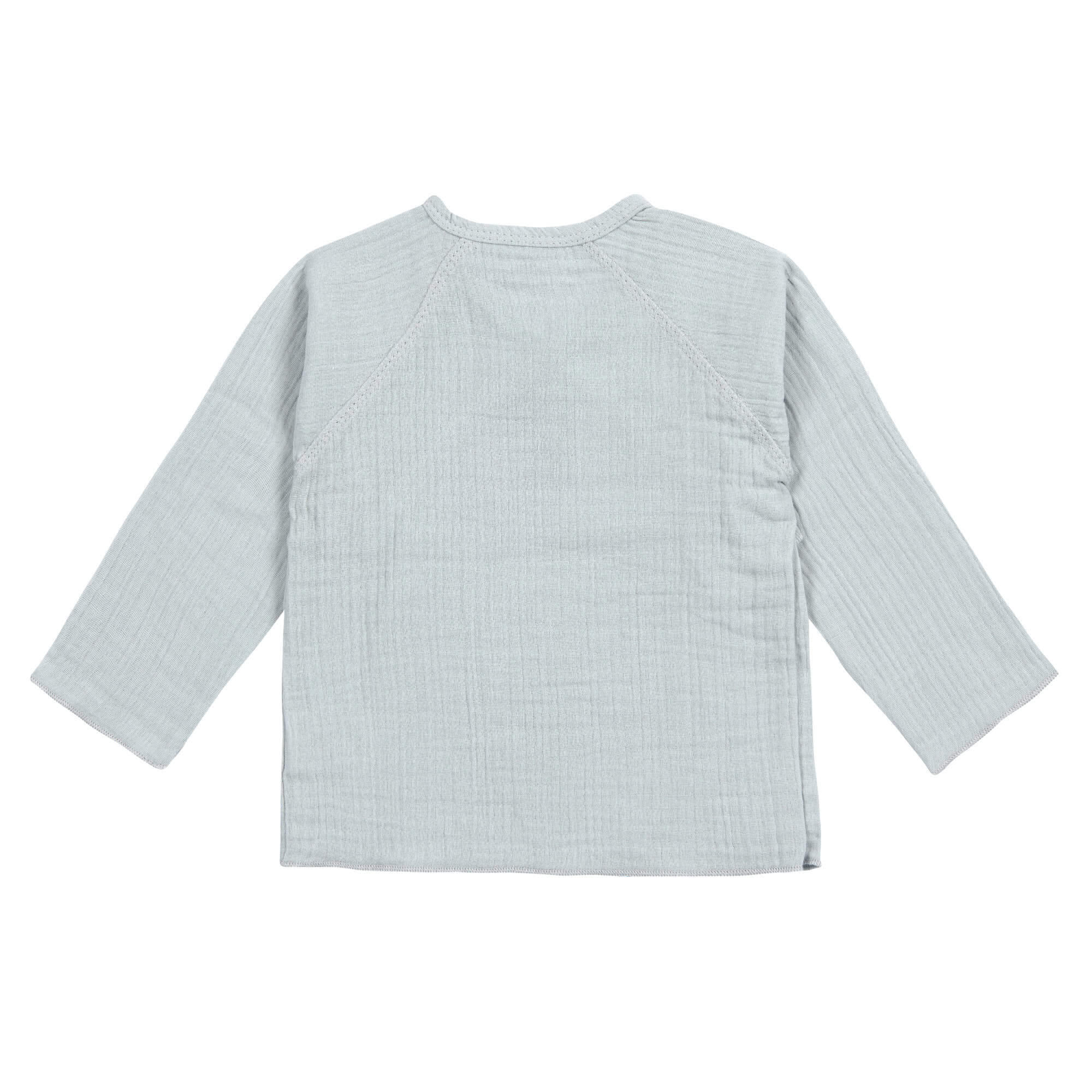 Musselin Wickelshirt - Bio Baumwolle, Blau