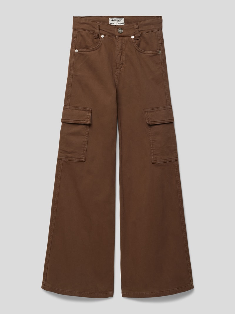 Cargohose mit Stretch-Anteil in schokobraun