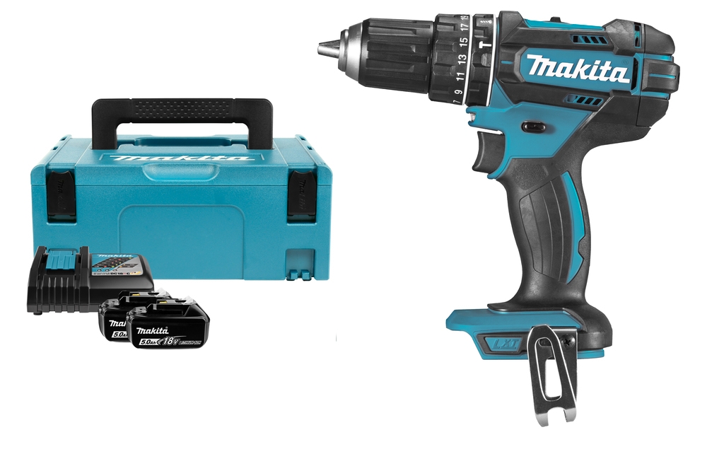 Makita DHP482RTJ Klopboormachine 18V 5,0 AH Li-Ion