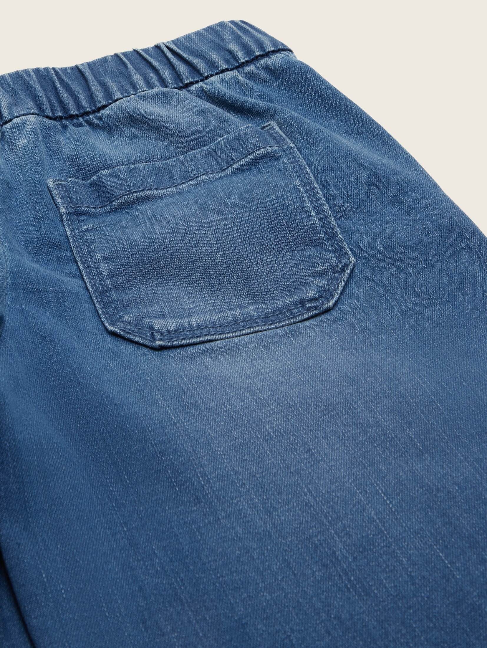 TOM TAILOR Ankle-Jeans Wide Leg Jeans mit elastischem Bund