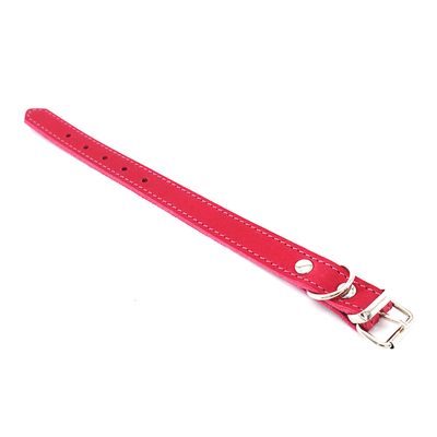 Heim Halsband mit Ziernaht, pink
