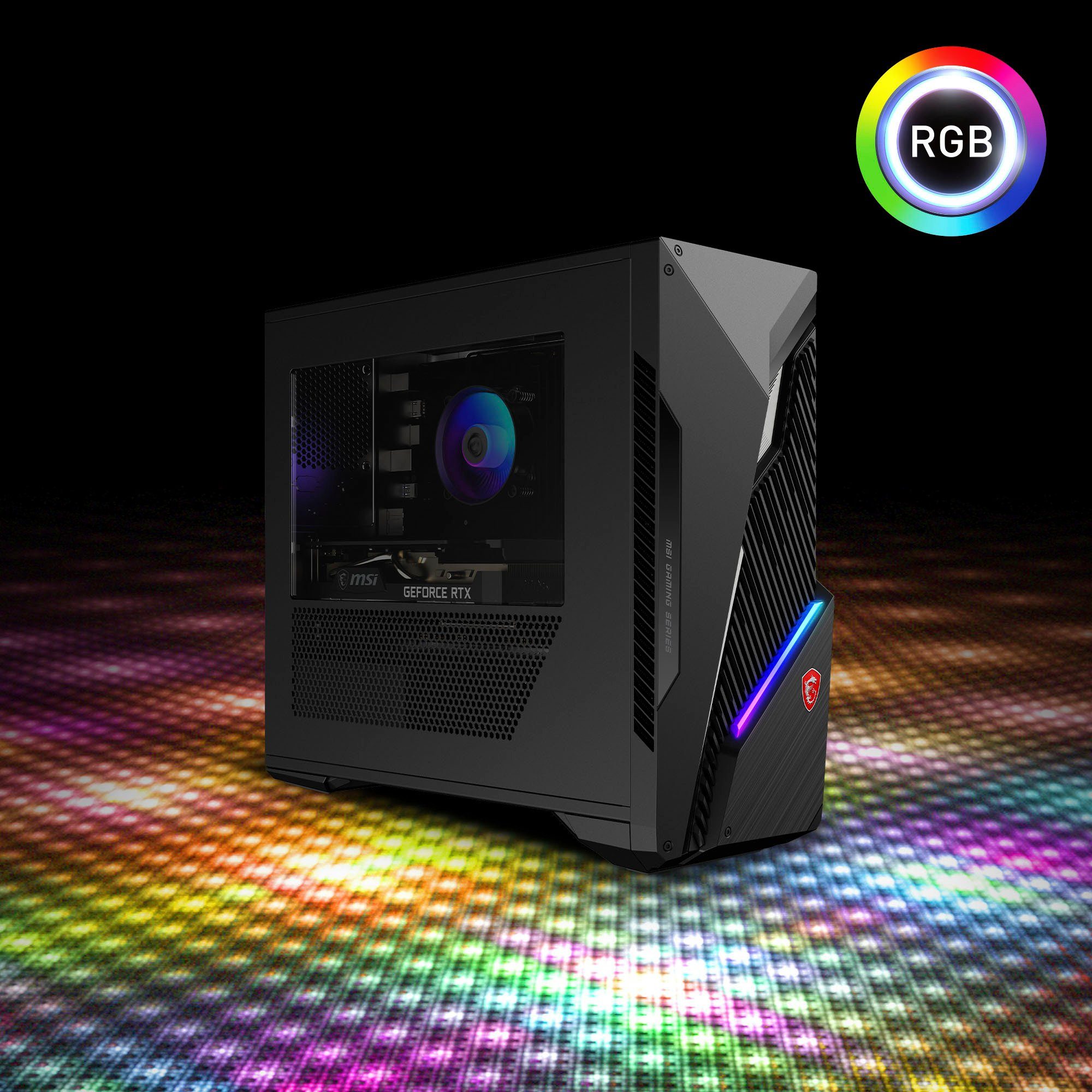 MSI MAG INFINITE S3 13NUC-820DE Gaming-PC (Intel Core i7 13700F, GeForce RTX 4060 VENTUS 2X BLACK 8G OC, 16 GB RAM, 1000 GB SSD, Luftkühlung)