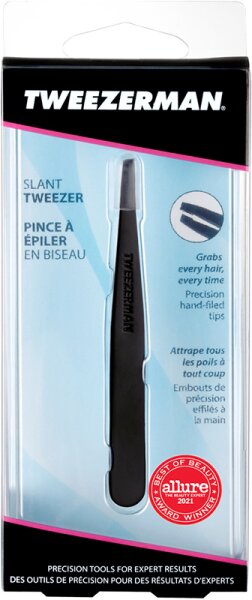 Tweezerman Slant Tweezer - Schräge Pinzette, Full Black Pinzette