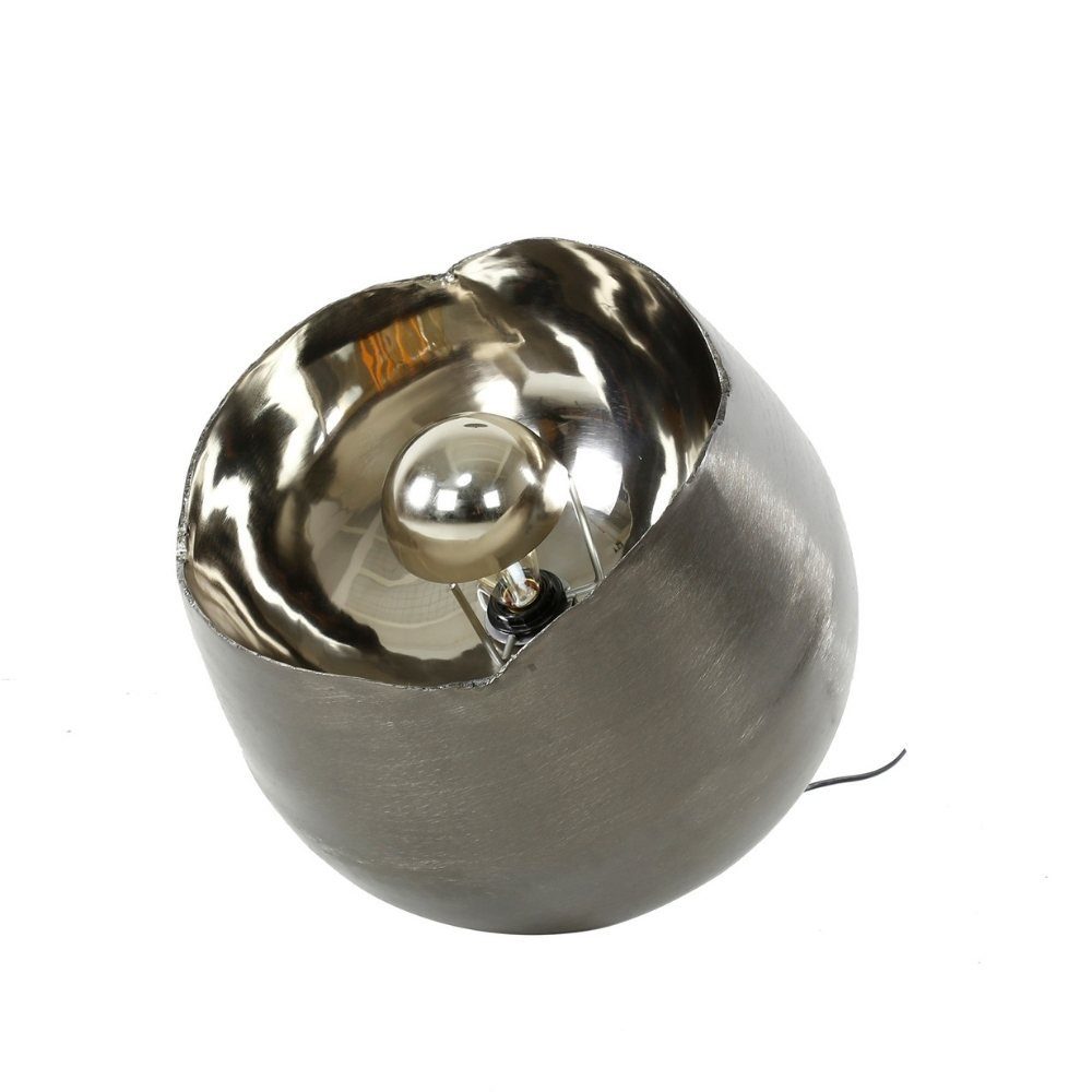 famlights Tischleuchte, Tischleuchte Mael in Nickel-matt E27 500mm, keine Angabe, Leuchtmittel enthalten: Nein, warmweiss, Tischleuchte, Nachttischlampe, Tischlampe