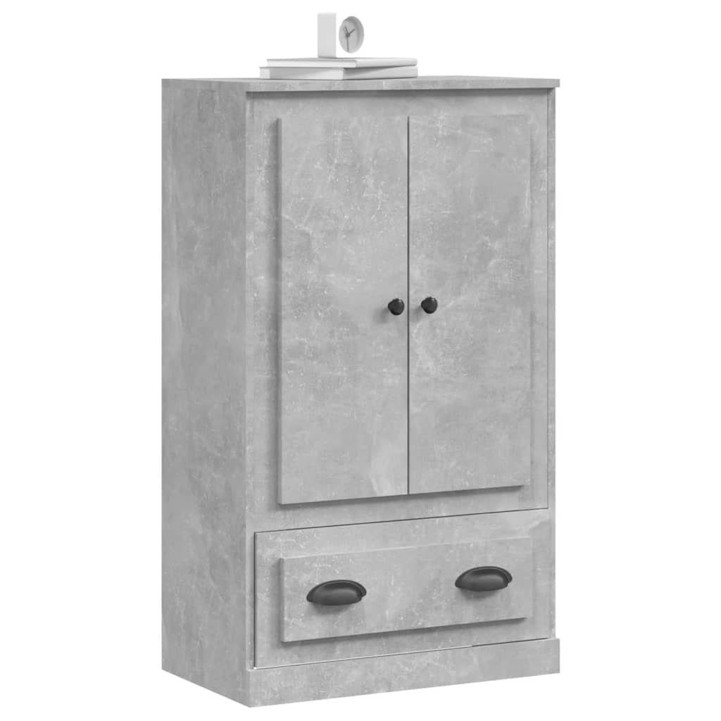 vidaXL Anrichte Highboard Betongrau 60x35,5x103,5 cm Holzwerkstoff Kommode