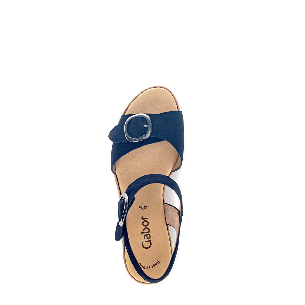 Gabor fashion Plateau Sandale blau