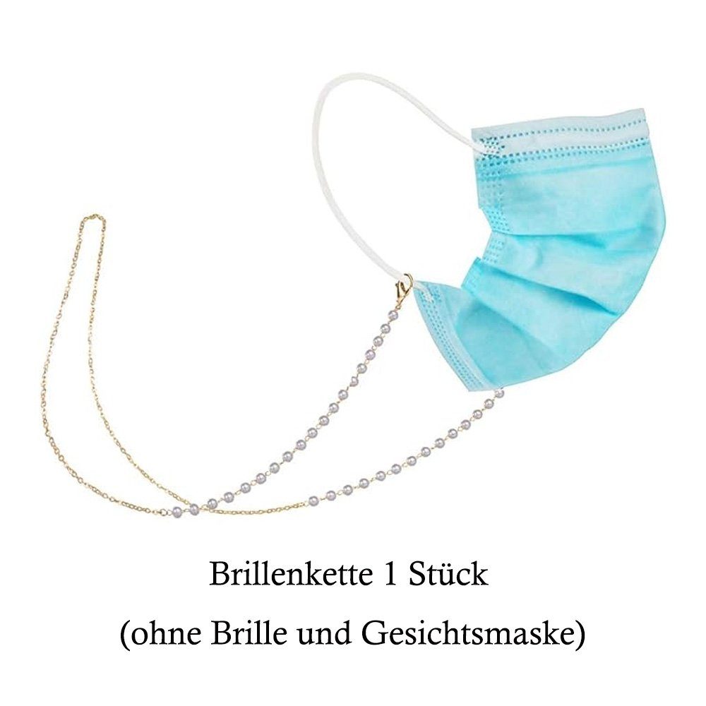 Tian Dee Brillenkette Einfache Perlen Sonnenbrillenkette Kette Brillenkette Brillen Zubehör