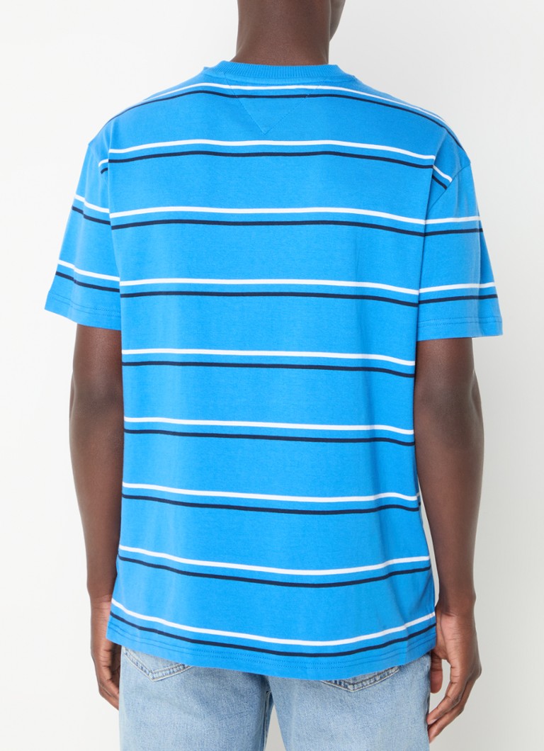 Tricou cu dungi și logo Tommy Hilfiger
