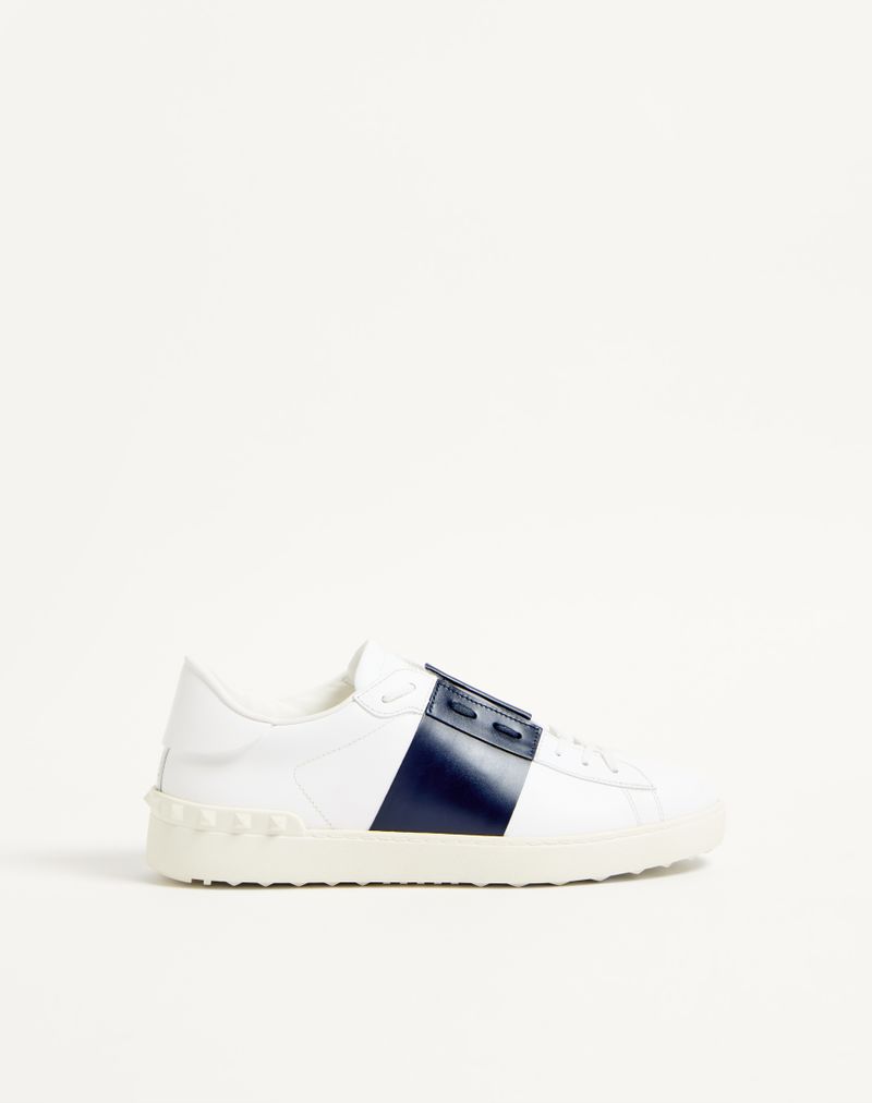 Baskets ouvertes en cuir de veau