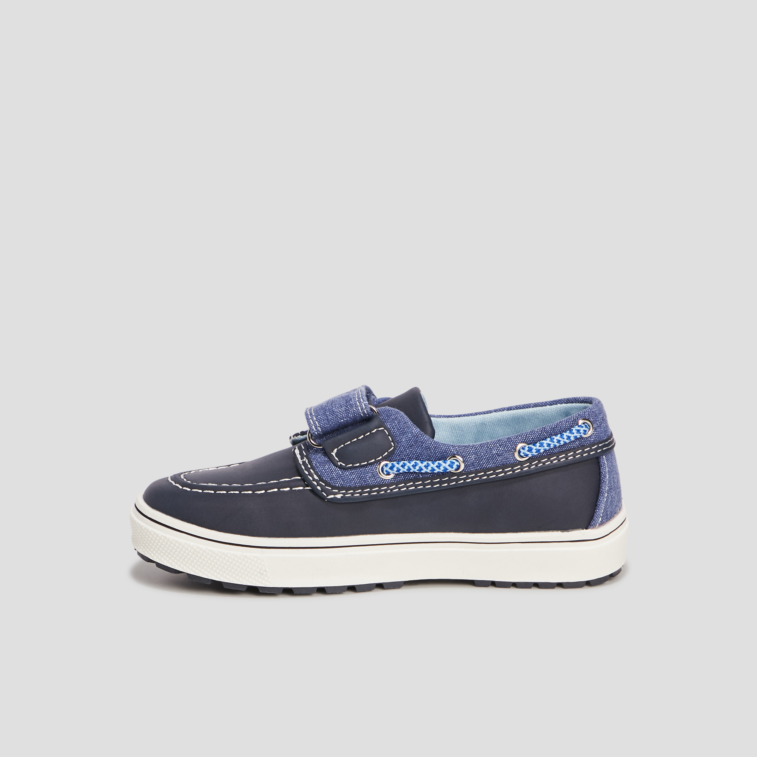 Chaussures en toile à scratch Creeks bleu garçon | La Halle