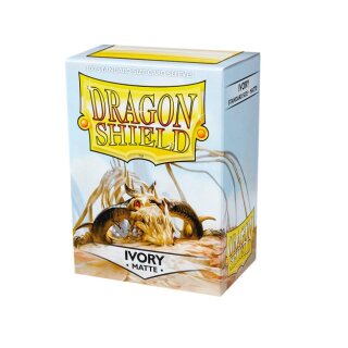Schutzhüllen Dragon Shield Matte: Matte Ivory 66x92mm (100 Stück)