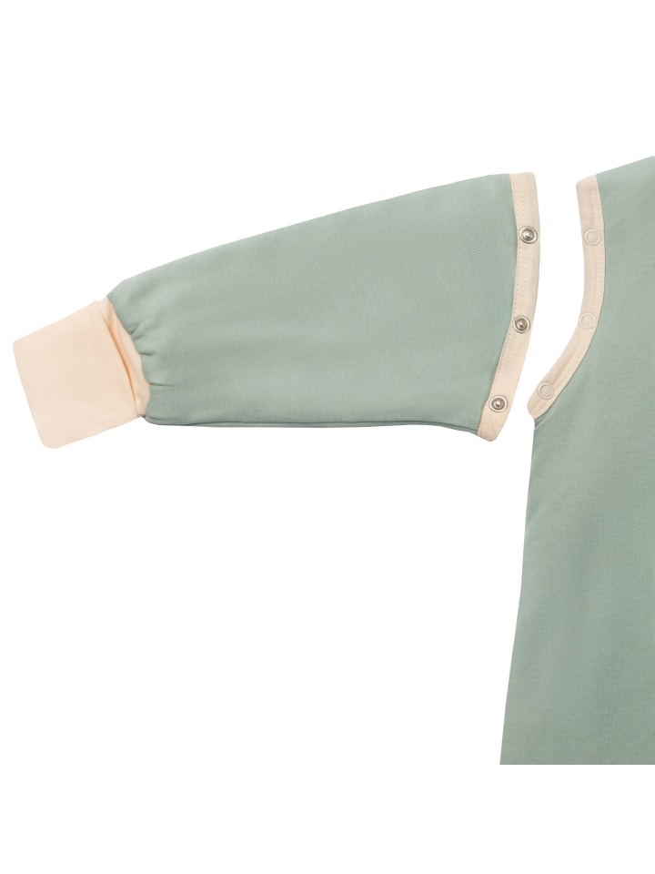 Mababu Schlafsack 2.5 TOG mit Füßen, Bio Baumwolle in sea green günstig kaufen