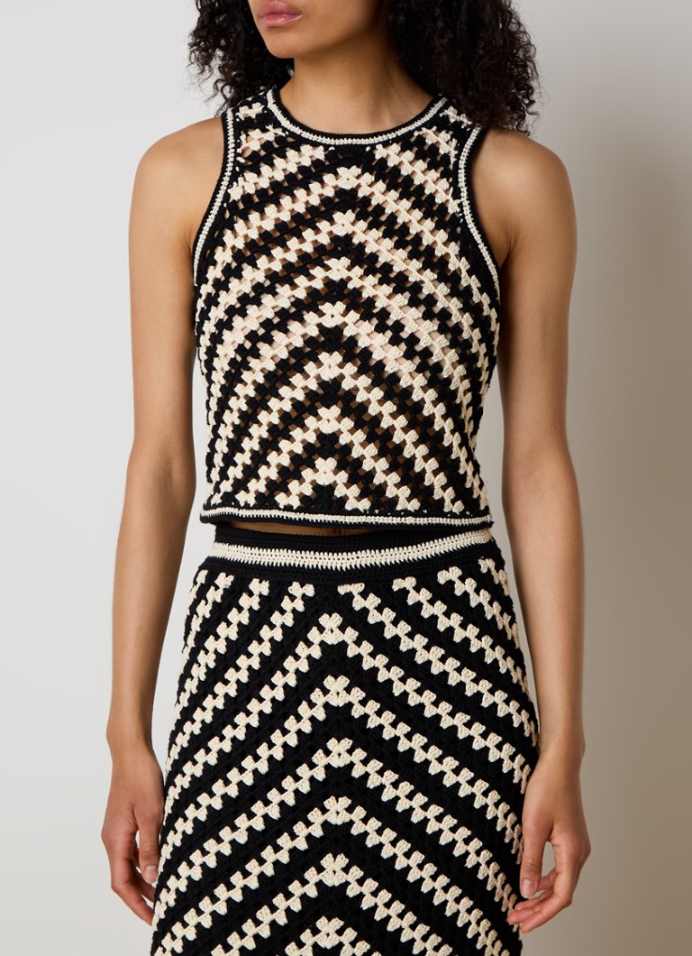 Zimmermann Halliday chunky knit top with openwork design